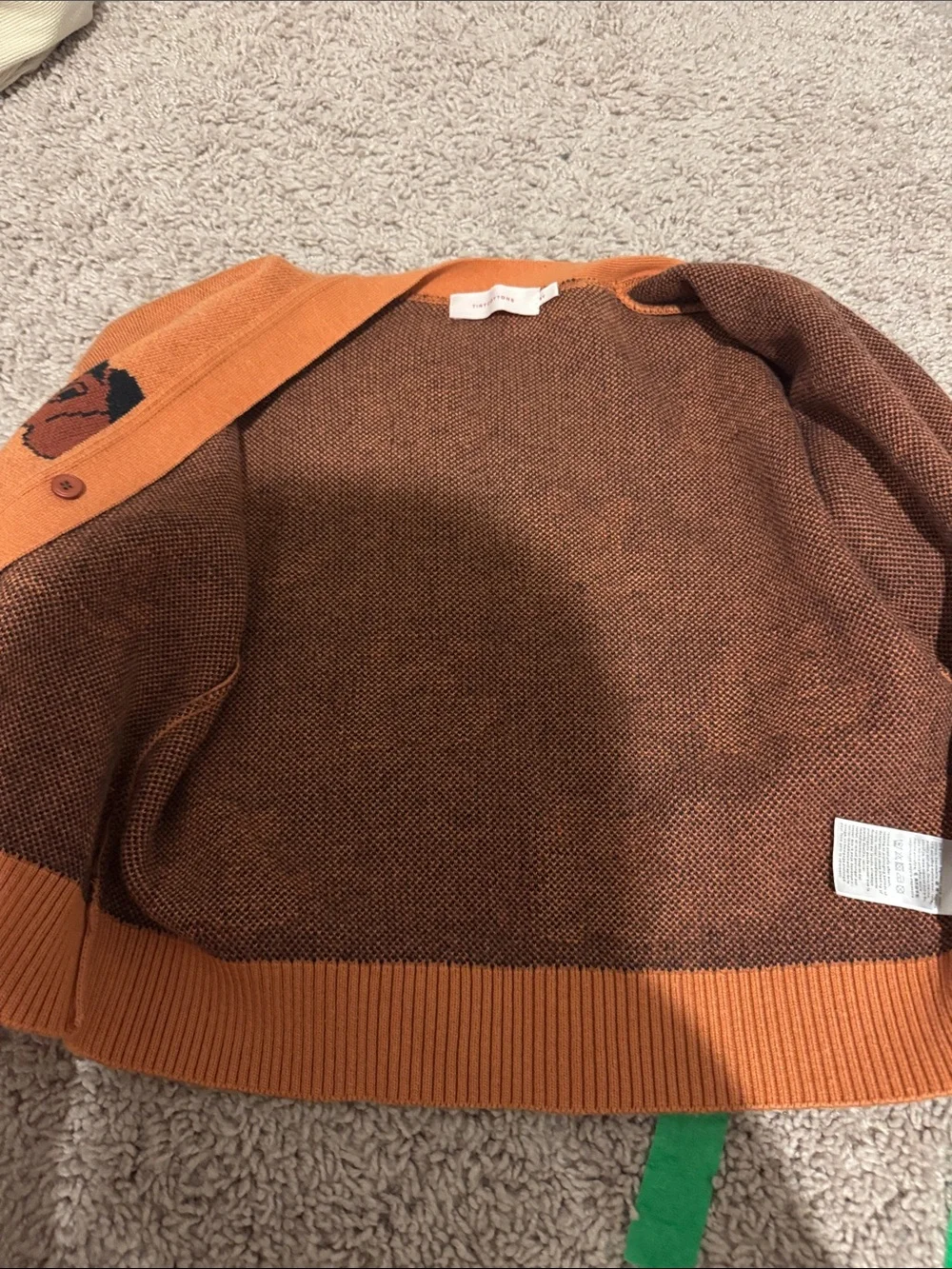 Tiny Cottons Dog-Print Cardigan